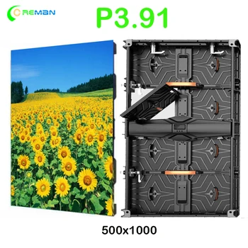 

front service led display p3.91 full color slim curve lock die casting cabinet hanging led panel p3.91 p4.81