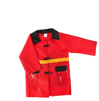 Детская одежда для пожаротушения игровой костюм пожарный цельный Водонепроницаемый пожарный сценический показ для детей лето
