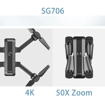 

4K Drone SG706 1080P HD Dual Camera Wide Angle WIFI FPV Selfie Foldable RC Quadcopter Optical Flow Helicopter VS XS809S Dron