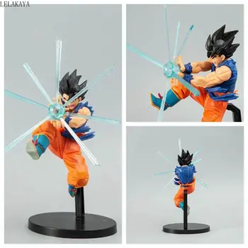 

21cm Japanese Anime Dragon Ball Z Super Saiyan Black Hair Son Goku Vegeta PVC Action Figure Collection Model Toy Doll Brinquedos