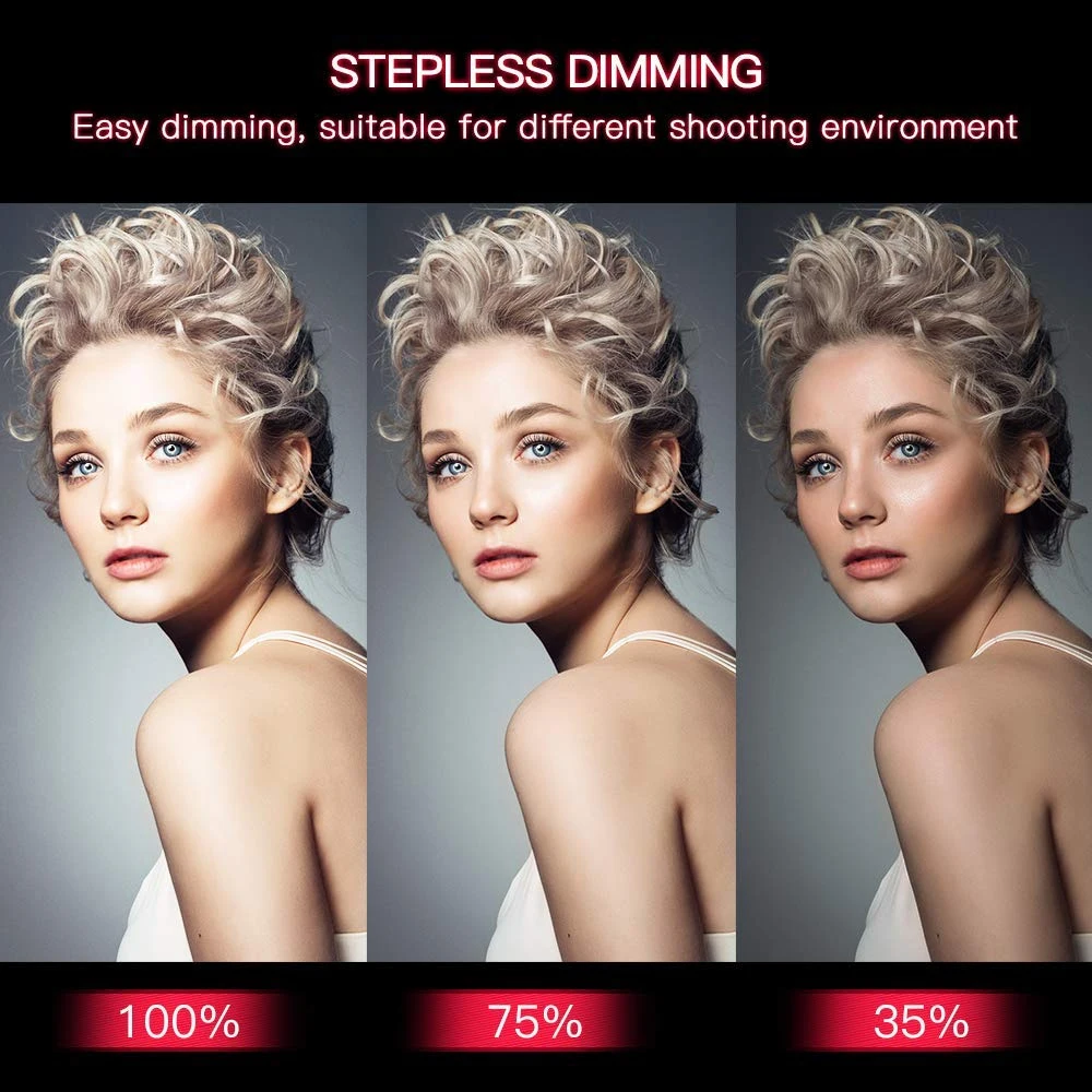 SPASH RL-12A LED Ring Light Photography Lighting Bi-color 3200K 5500K CRI90 Ring Lamps for Vlog Camera Youtube Photo Lamp 14inch 11