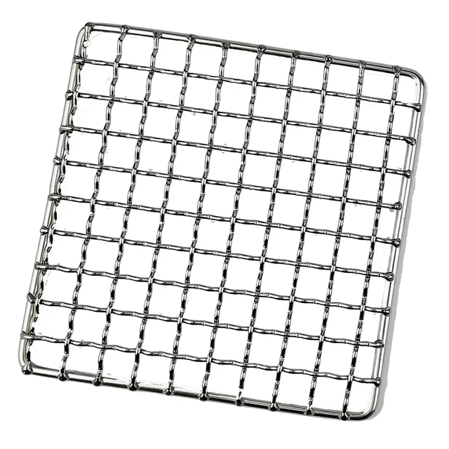 US $2.29 Stainless Steel Barbecue Grill Net Meshes Grate Wire Net Camping Hiking Outdoor Grill