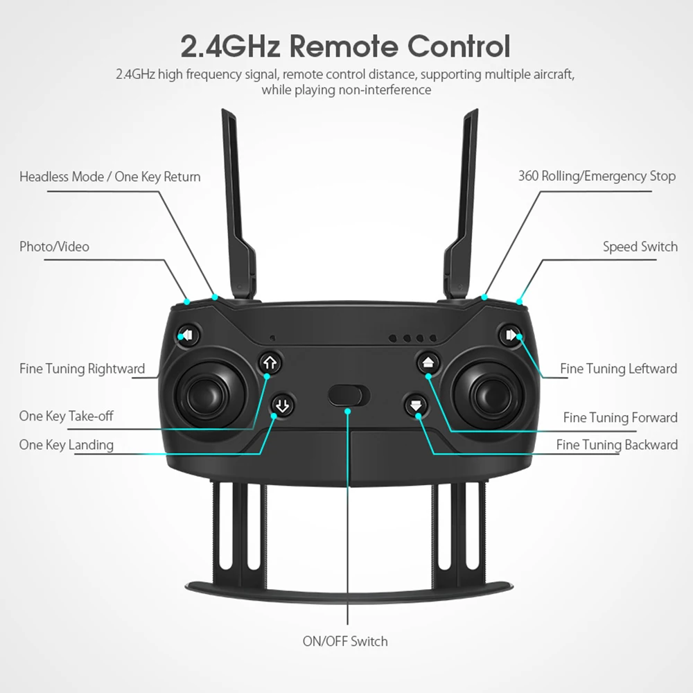 1080P WIFI FPV With Wide Angle HD Camera Drones Hight Hold Mode Foldable Arm RC Quadcopter Drone X Pro RTF Dron Toys