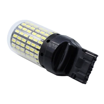 

2Pcs Super Bright Canbus T20 7440 W21W Wy21W 144-Smd Reverse Light Turn Signal Light Error Free No Hyper Flash T20 7440 Led Bulb