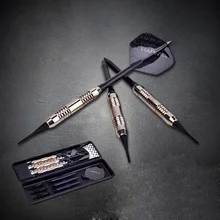 3 шт./компл. Профессиональные Дартс 16 г сталь, медь, алюминиевая ручка мягкий наконечник игрушка дартс бросок Дартс электронные дротики