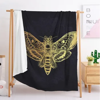 

2020 new popular Bohemian elephant lion export double single boy girl throw blanket tapestry sleeping blanket soft flannel blank
