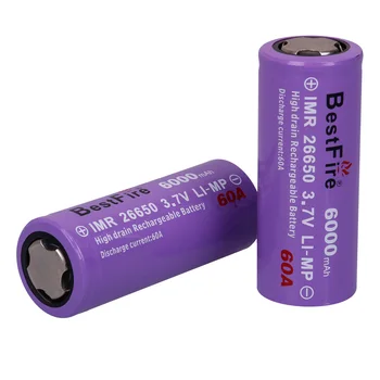 

1-2PCS/Lot Bestfire 26650 6000mAh Li-ion AA 2800mAh Ni-MH 18650 3400mAh USB Lithium Battery Batteries for E Cigarette Light