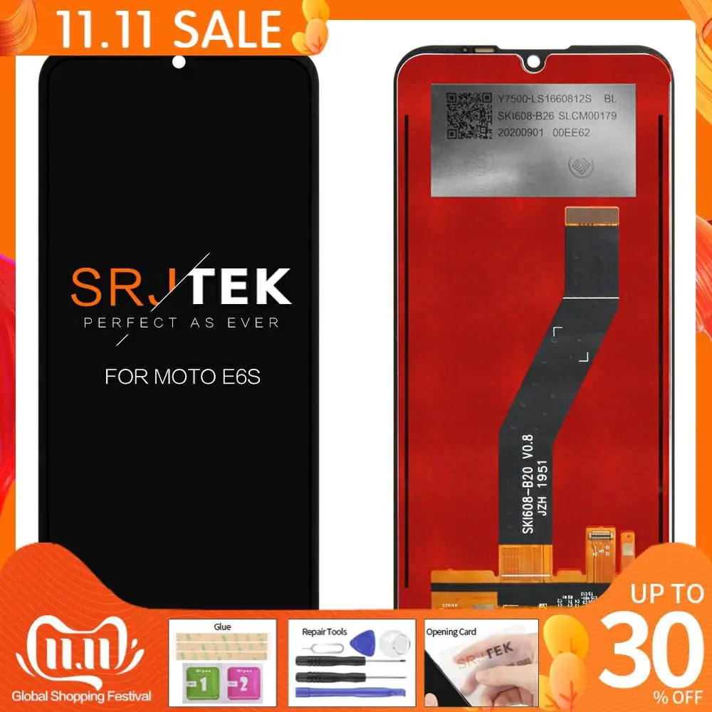 

For Motorola Moto E6S LCD Display Digitizer Sensor Glass For Motorola E6S 2020 Screen Replacement For Moto E6 S LCD Touch Lens