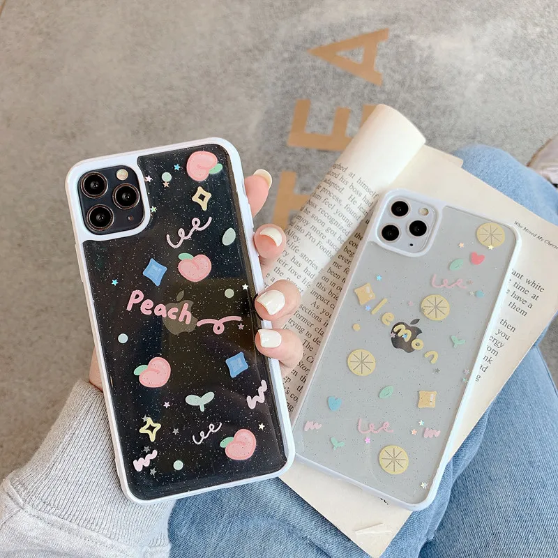 Luxury Glitter Transparent Case For iphone 11 Pro Xs Max SE 2 2020 case 7 8 plus X XR Back Cover Cute Clear Siliocne Soft Capa Luxury Glitter Transparent Case For iphone 11 Pro Xs Max SE 2 2020 case 7 8 plus X XR Back Cover Cute Clear Siliocne Soft Capa