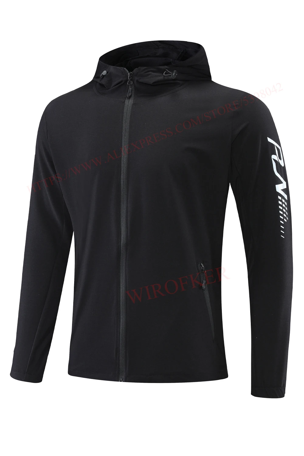 Men Fitness Jackets Quick Dry Zipper Hooded Workout Coats 2021 New Male Gym Sportswear Top Running Hoodies