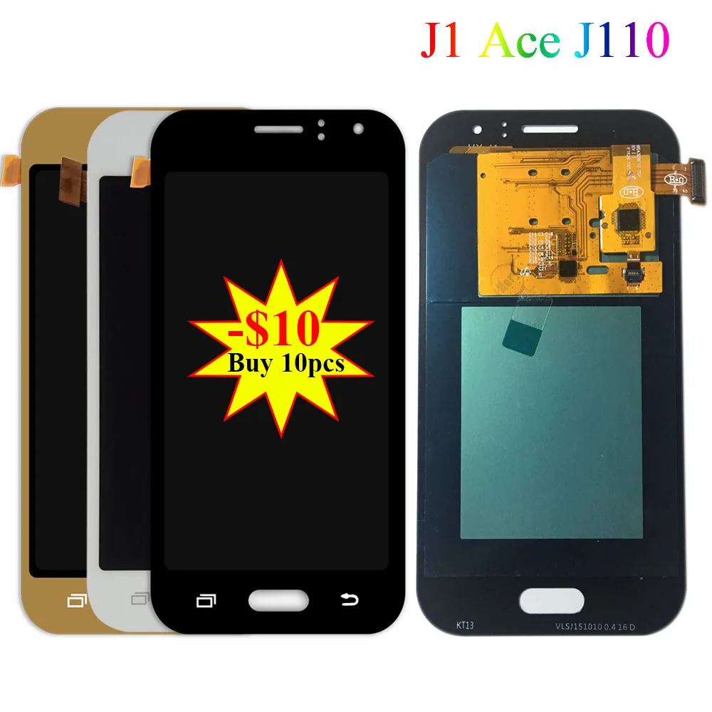 

Super AMOLED LCD For Samsung Galaxy J1 Ace J110 J110F J110H J110FM J111 J111F J111M J111FN Display Touch Screen Assembly Parts