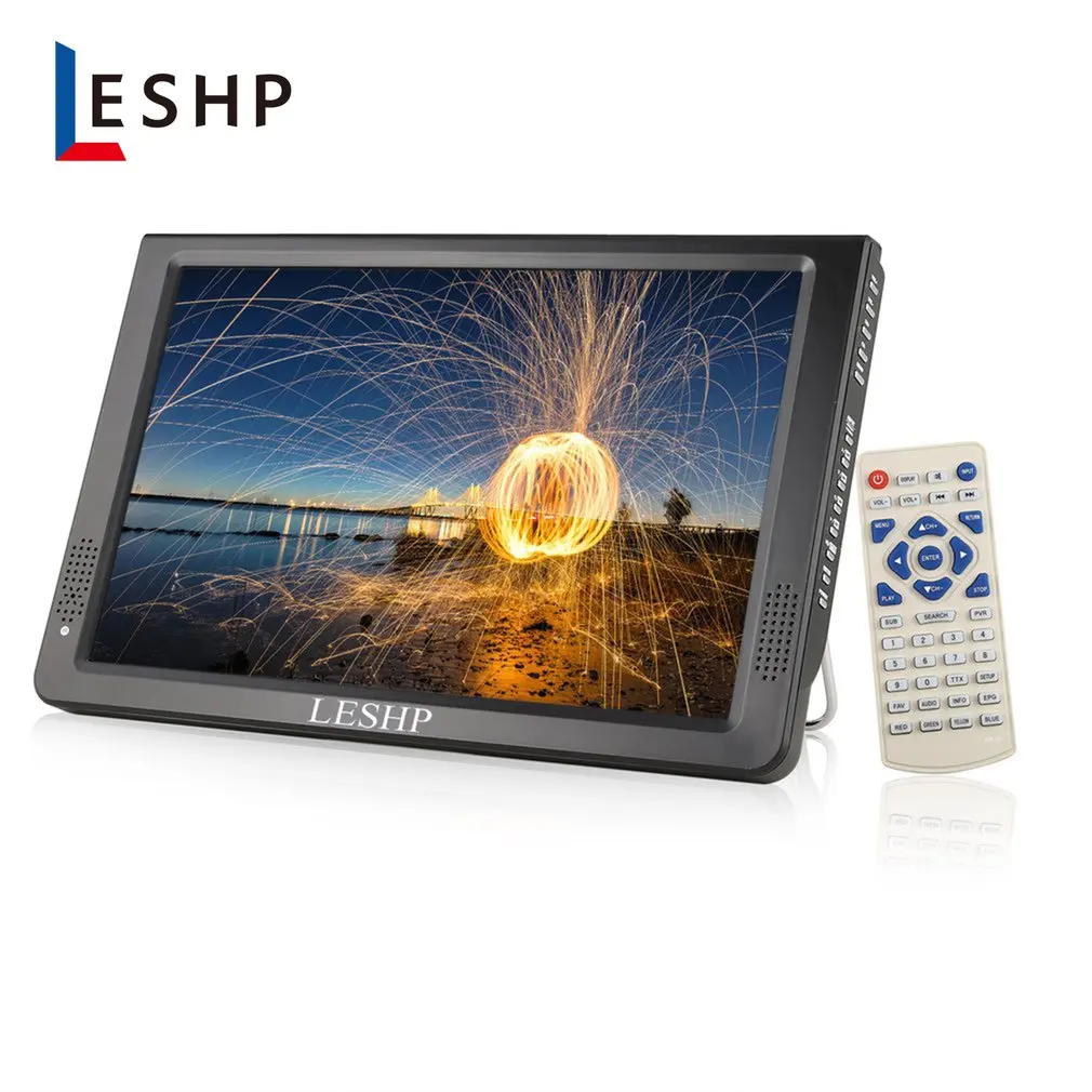 

LESHP Portable D12-DVBT-2 Multimedia Player LCD Display with Digital TV Tuner 12.1 inch Monitor LED Panel Driver HD USB/TF