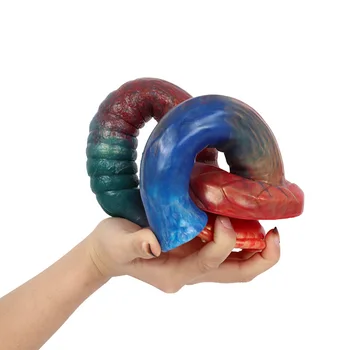 FAAK Double Dildo For Lesbian Animal Horse Dog Dildo Dick Two Big Cock Liquid Silicone Anal Plug Sex Toys For Women Men Products 4