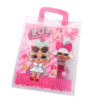 

LOL Surprise Doll Creative Portable PVC Children's Stationery Set Student School Bag Birthday Supplies Christmas Gifts New Best
