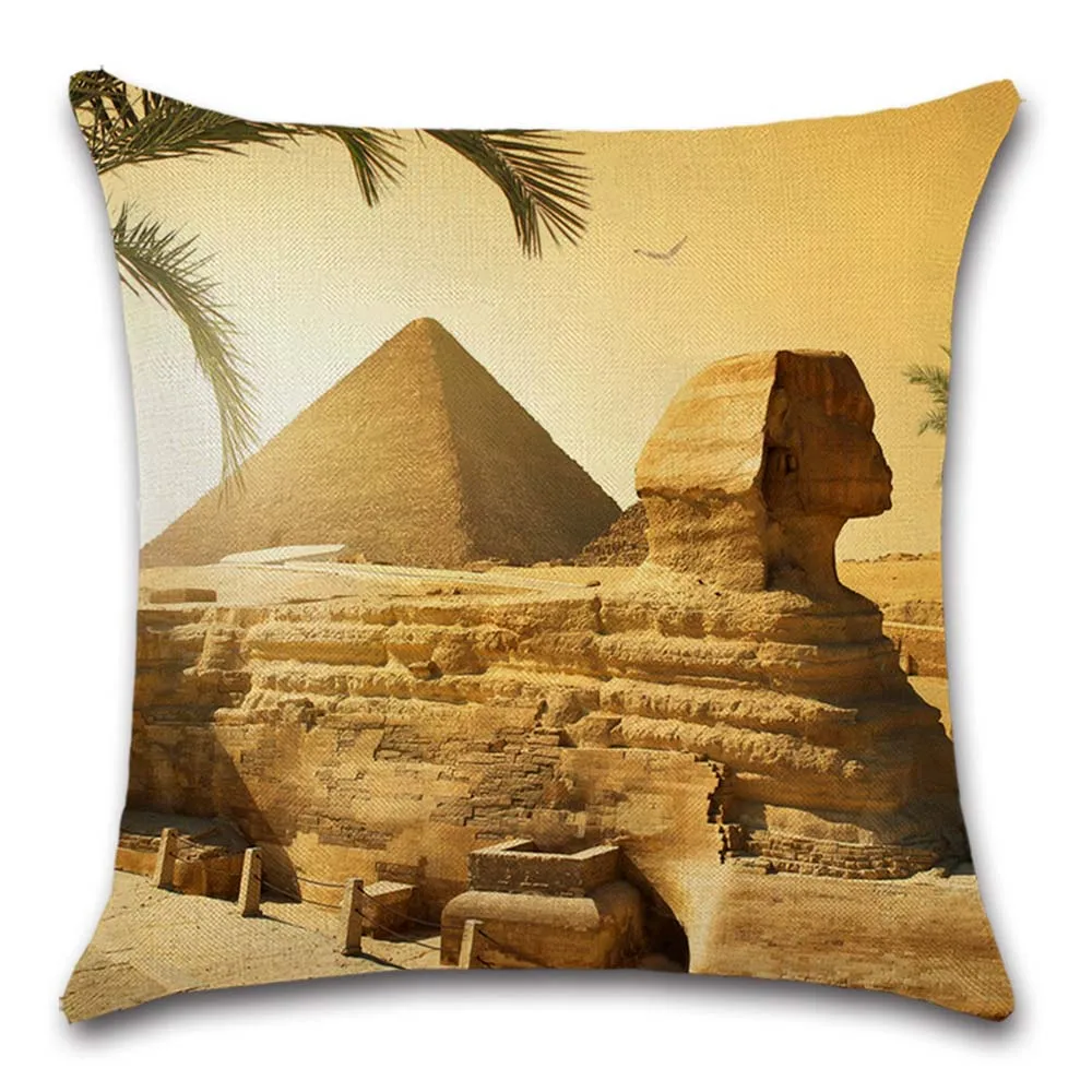 

Egyptian Pyramid of Khufu view cushion cover Pillow case Chair sofa seat decorative for home friend kids girl bedroom Decor gift