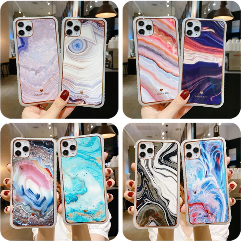 Шикарный мраморный камень текстура чехол для телефона iPhone 11 Pro Xs Max SE 2020 X XR 6 6s 7 8 Plus