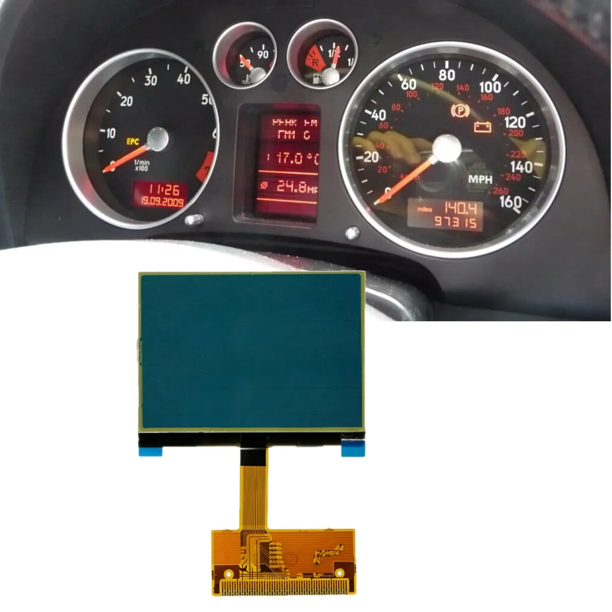 AUDI Allroad Speedometer Instrument Cluster LCD Display Screen Pixel
