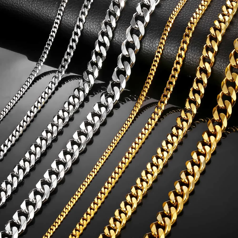 9/11mm Stainless Steel Cuban Chain 