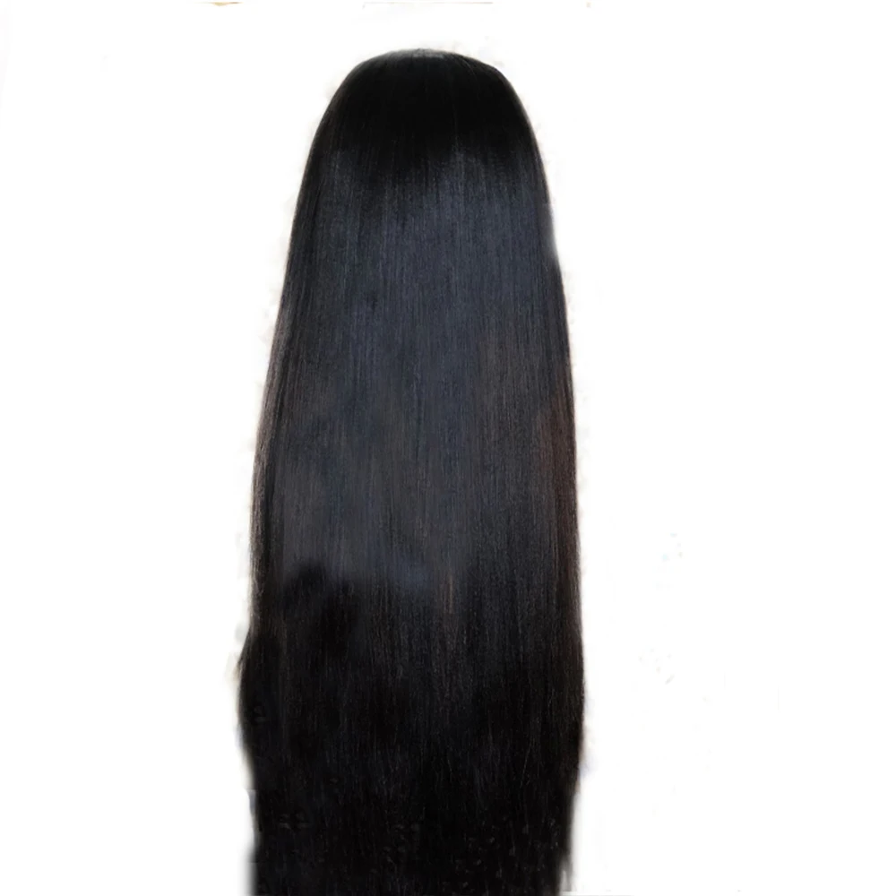 Eversilky Long 26inch Straight 2x4 Middle Part Human Hair Wigs U Part Wigs For Black Women Remy Hair Natural U Wig Peruvian Wig