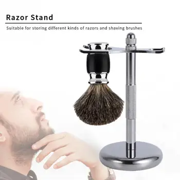 

Free Standing Portable Zinc Alloy Non Slip Base Universal Razor Stand Bathroom Stable Shaver Salon Brush Holder Home Hotel