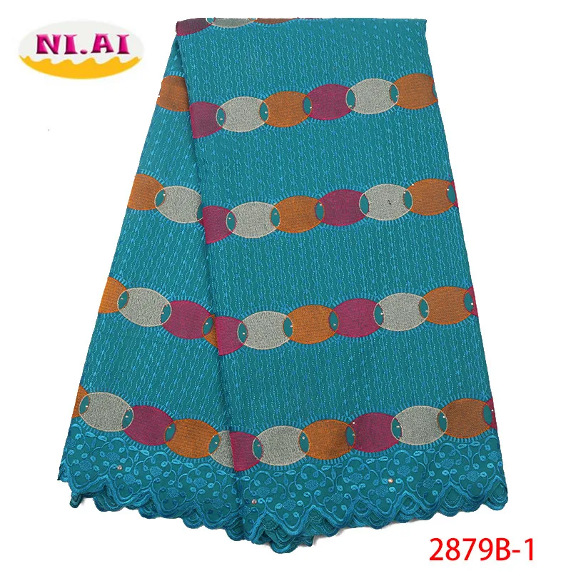 

NIAI High Quality African Swiss Voile Lace Fabric Wedding Dress Nigerian Lace Fabric Swiss Voile Lace In Switzerland XY2879B-1