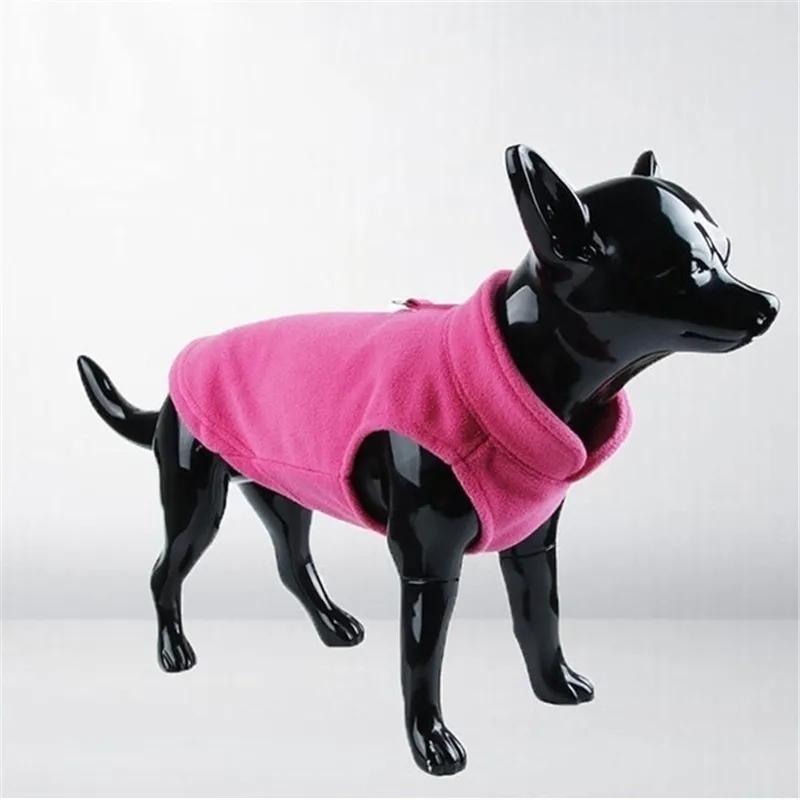 Флисовый жилет для собак Winyer Puppy, жгут, куртка, бульдог, Йоркский мопс, дракон, Бигль, пудель, 7 цветов, одежда для маленьких собак, зимняя куртка для собак
