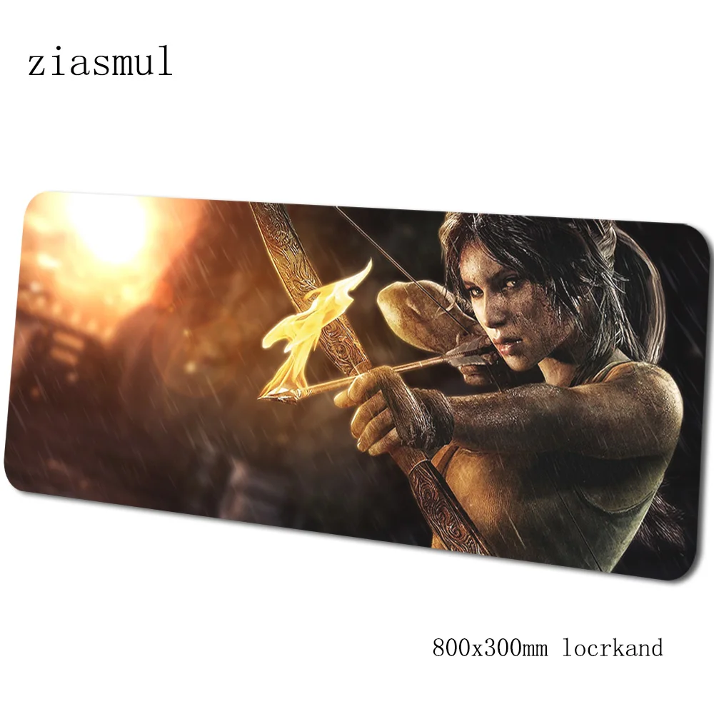 Коврик для мыши tomb raider, геймер, натуральный каучук, 800x300x3 мм, коврик для мыши notbook, игровой коврик для мыши, xl коврик для мыши, стол для компьютера, коврики для мыши - Цвет: pattern 5
