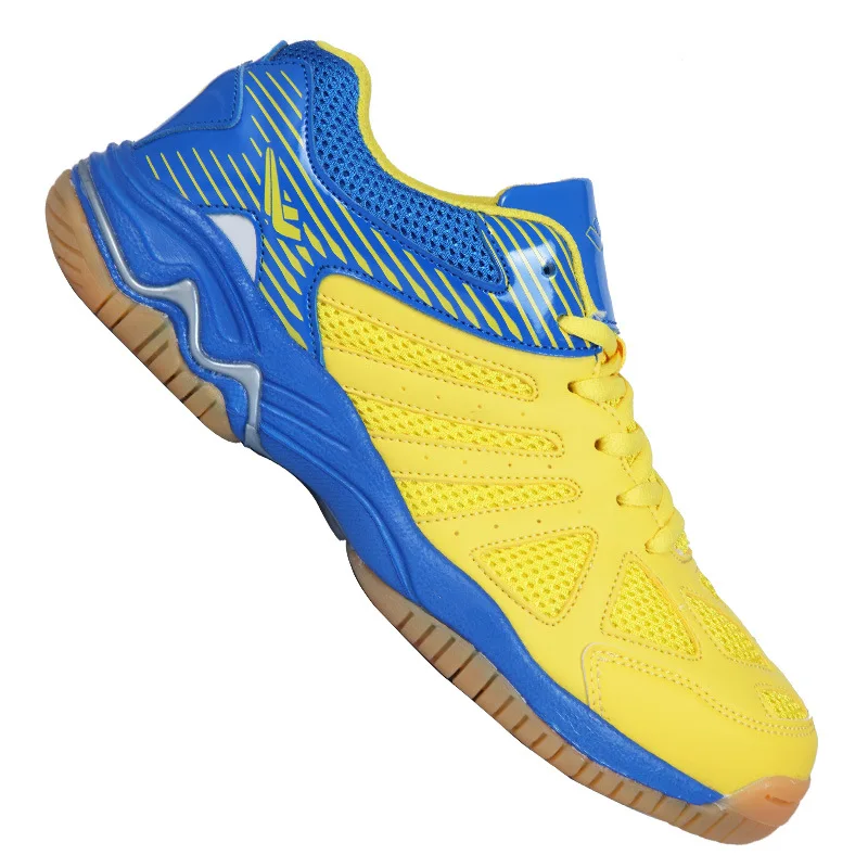 Профессиональная обувь унисекс с нескользящей подошвой; дышащая амортизирующая обувь для тренировок; спортивные кроссовки для соревнований - Цвет: Цвет: желтый