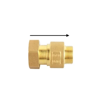 

1/2" 3/4" 1" 1-1/4" BSP Female To Male Thread Brass Swing Check Valve One Way Non-return Valve For Water