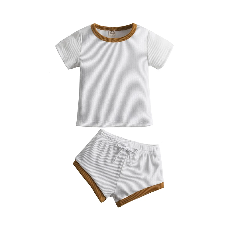Newborn Baby Girl Dress 0-2 Years Toddler Girls Clothing Set Cotton Tops+Short Pants 2pcs Outfits Kids Baby Boys Clothes