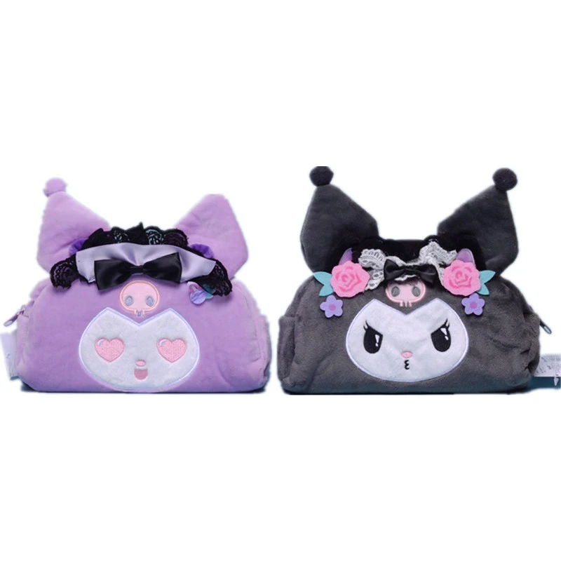 カワイイアニメサンリオぬいぐるみ 12cm パープル ブラック クロミ ぬいぐるみ メイクアップバッグ 女の子へのギフト Stuffed Plush Animals Aliexpress