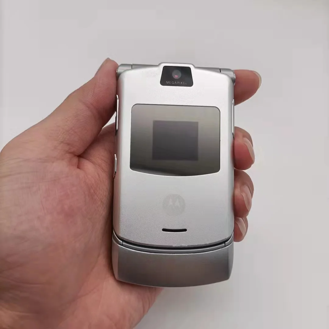 refurbished iphone Original V3 Refurbished-Original Motorola Razr V3 GSM Quad Band Flip Unlocked Old Used Cheap Cell Phone With Free Shipping iphone se refurbished