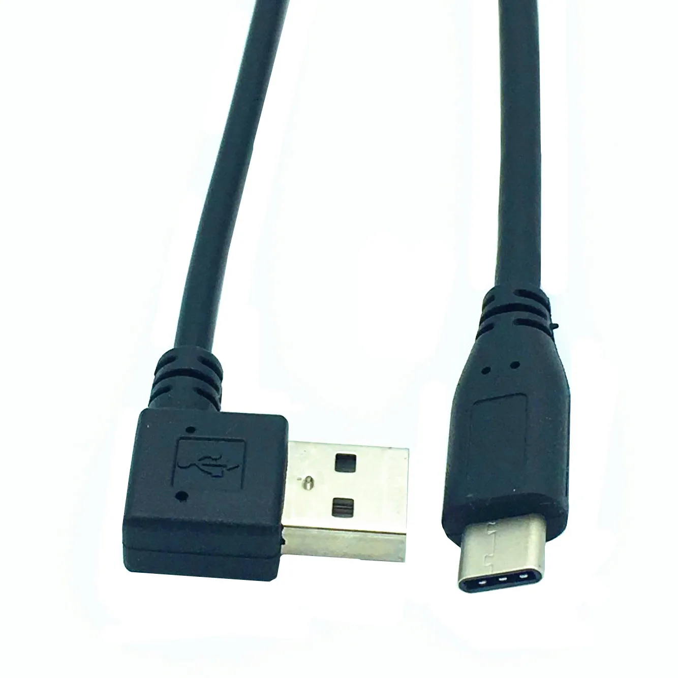 LeTV 1S Зарядный Кабель type-C кабель для передачи данных USB AM 90 ° локоть влево/type/c Кабель-адаптер 25 см