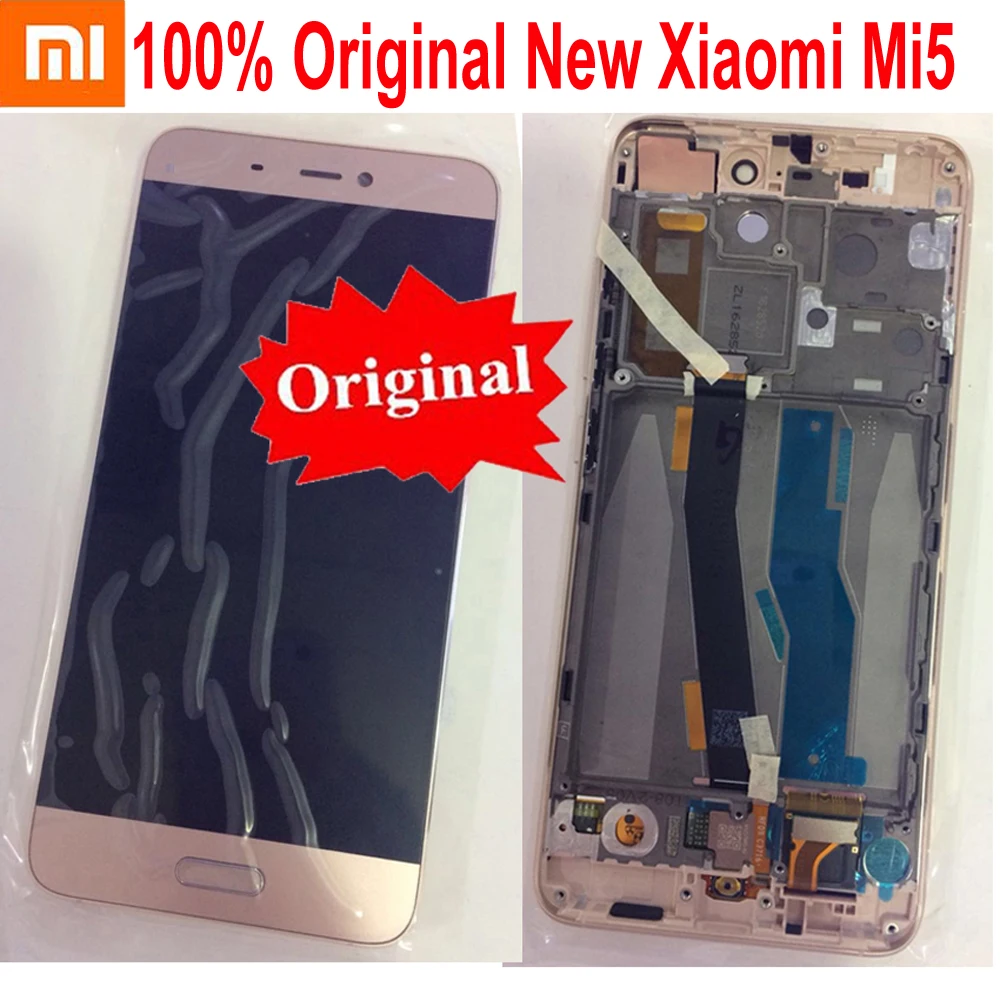 Goede 100% Originele Beste Lcd Display Touch Screen Digitizer Vergadering Sensor Met Frame Voor Xiao Mi 5 Mi 5 M5 Mi 5 Mi 5C 5C Mi 5S 5S M5S
