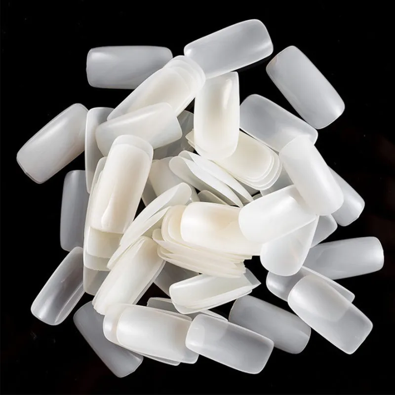 

500pcs Fake Nail Tips French Acrylic Artificial Clear/Natural/white False Nail Art Decoration Salon DIY hand Nails Tools
