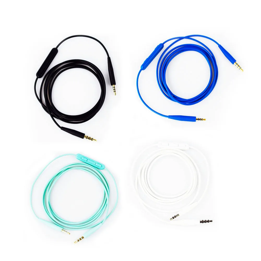 

UEHSDAY 4 цвета микрофон кабель наушников аудио шнур для Bose Soundtrue на ухо с пшеницей для QC35 QC25 OE2