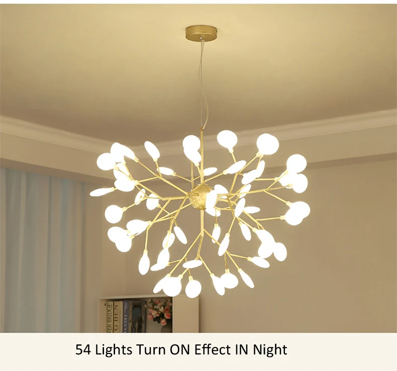 dining room lights Modern LED Firefly Chandelier Lighting Pendant Chandeliers Lustre   For Living Room Bedroom Kitchen Indoor Lamp Fixture Lights chandelier for living room