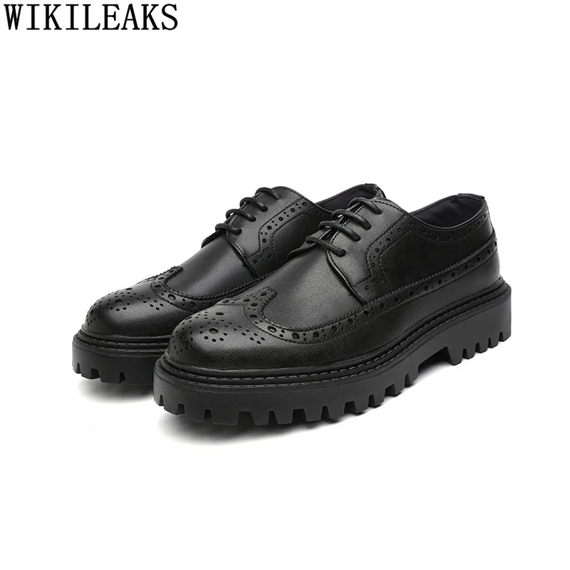 

Office 2024 Brogue Shoes Men Wedding Dress Formal Shoes Men Coiffeur Italian Men Dress Shoes Leather Business Suit Zapato Hombre