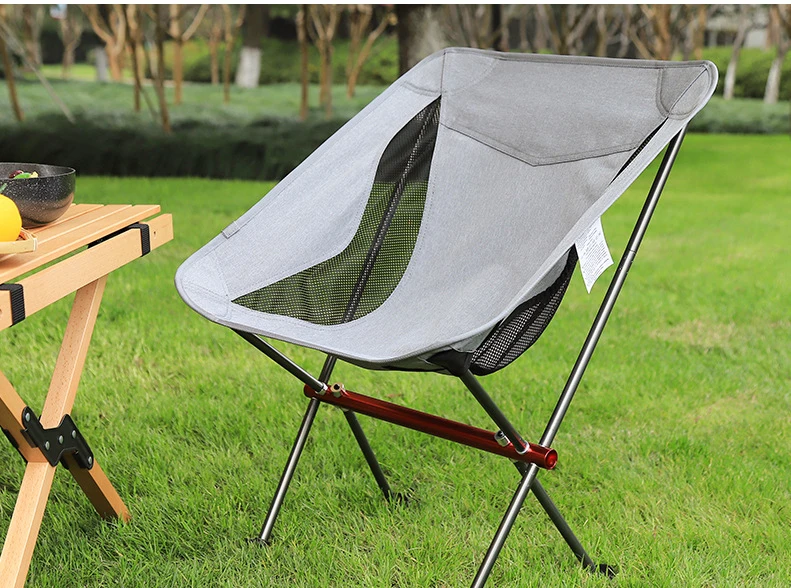 Ultralight High Back Folding Camping Chair Removable Washable Fishing Picnic BBQ Chairs With Carry Bag Heavy Duty Outdoor Stool