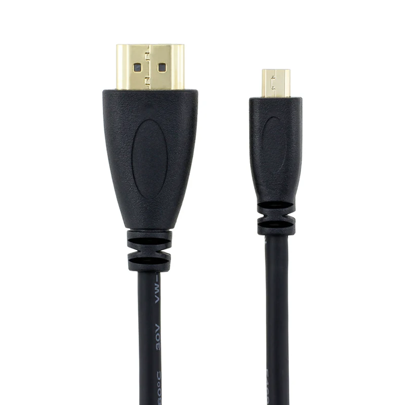 Basix hdmi к micro hdmi D Тип кабеля 3D 1080P штекер к hdmi кабель позолоченный кабель для мобильного телефона, камеры pro