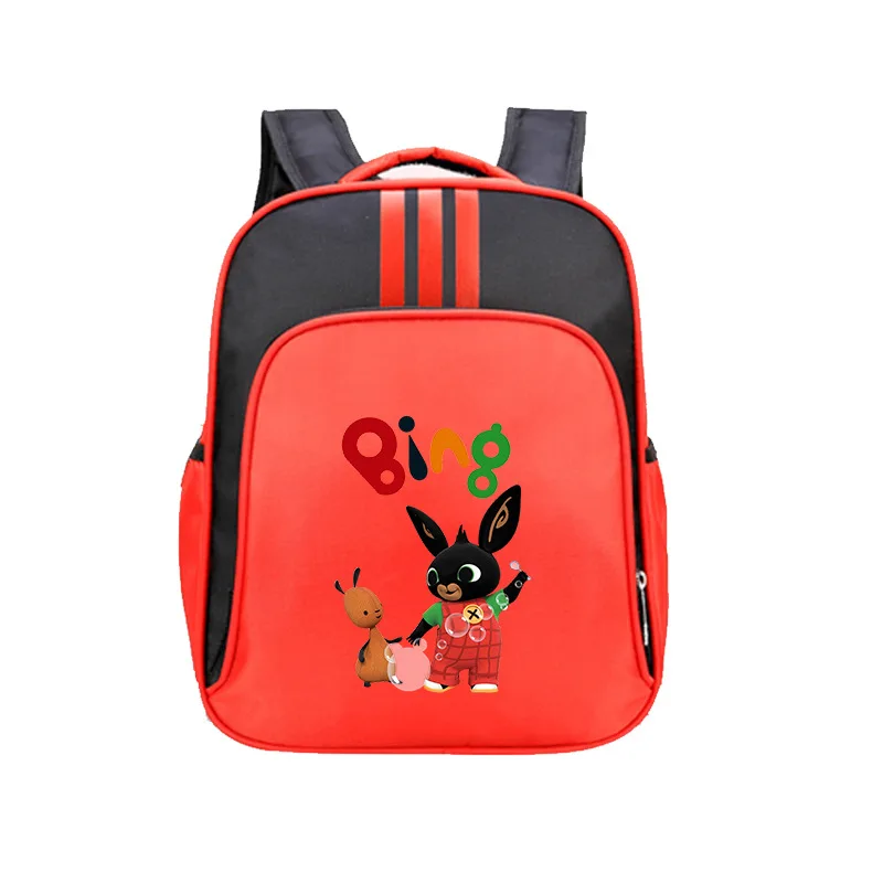

42cm Cartoon Bing Bunny Backpack Students School Bag Book Bag Kids Mochila Boys Girls Rucksack Children Birthday Gift Figure Toy