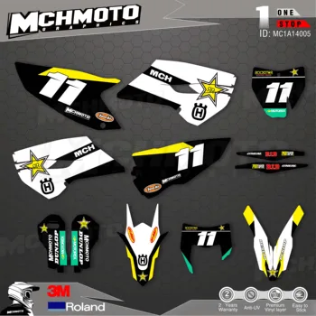 

Customized Team Graphics Backgrounds Decals 3M Custom Stickers For 14-15TC-FC 14-16TE-FE