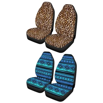 

Front Car Seat Cover Universal Leopard Print Car-Styling Fashion Car Interior Accessories Universal Auto Car Seat Protector