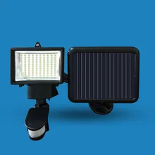 100LED инфракрасная Сенсорная лампа Солнечный инфракрасный датчик лампа с проходом лампа для загородного дома