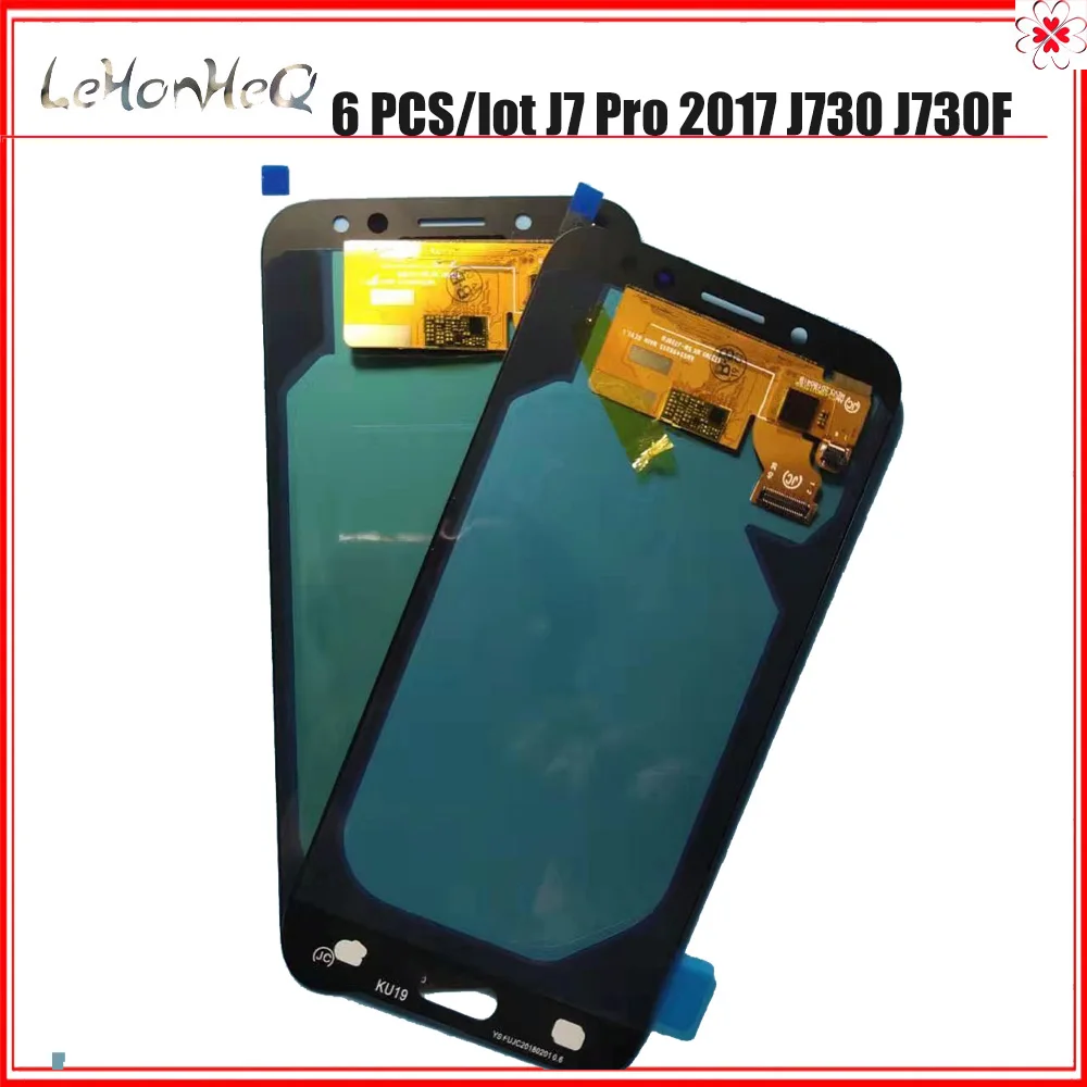 6 шт./лот ЖК-дисплей для samsung Galaxy J7 Pro 2017 J730 J730F Дисплей кодирующий преобразователь