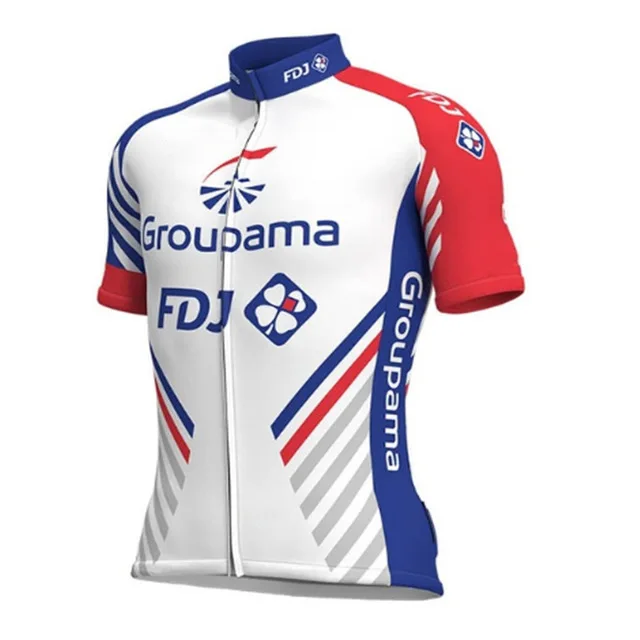 nuevo equipo Pro groupama FDJ Ciclismo трикотажные изделия bicicleta maillot прозрачные Ropa Ciclismo MTB manga corta bicicleta