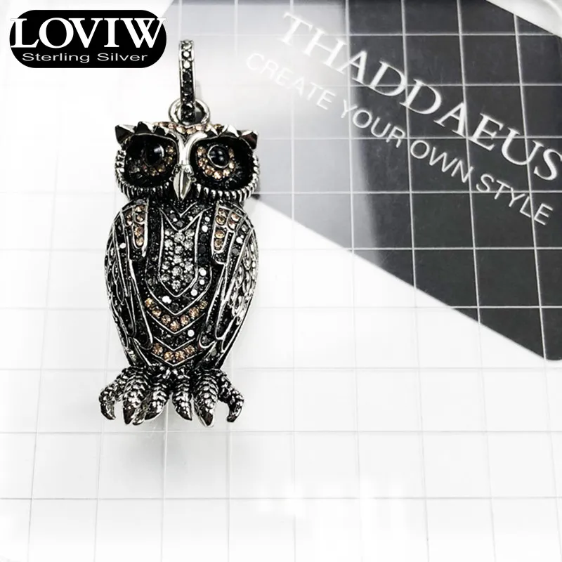 Подвеска Сова, абсолютно новая мода трендовые ювелирные изделия Thomas SABOR 925 пробы серебряные аксессуары милый подарок для женщин Прямая поставка