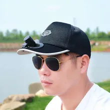 Модный креативный работающий через USB заряжаемый Вентилятор Шляпа-Панама идеальный подарок бейсболка шапки для мужчин летняя шляпа от солнца