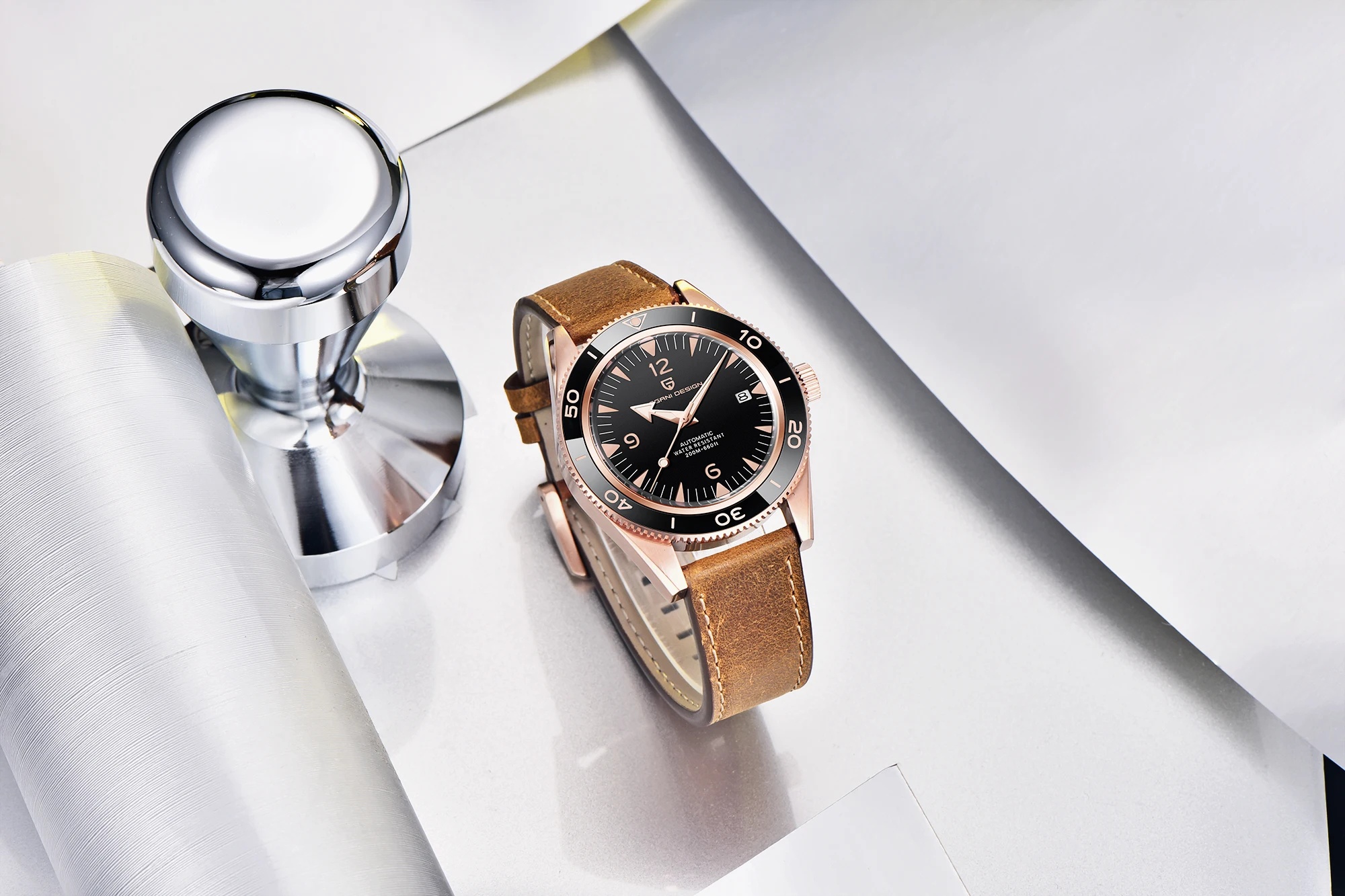 PAGANI DESIGN New Brand Watch Men's Mechanical Watch Stainless Steel Sapphire 200m Waterproof Clock Business Luxury Watch NH35