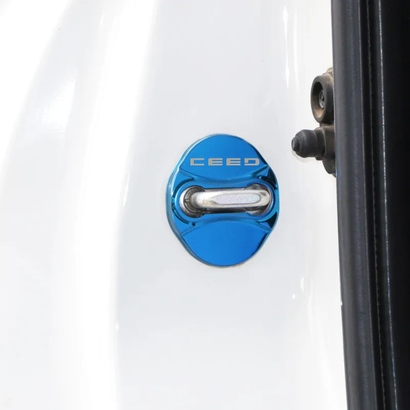 Авто-Стайлинг крышка дверного замка автомобиля Авто эмблемы чехол для KIA sportage ceed kia sorento наклейки аксессуары автостайлинг